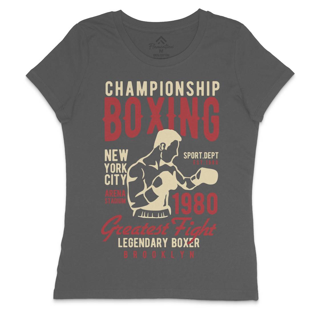 Championship Boxing Womens Crew Neck T-Shirt Sport B396