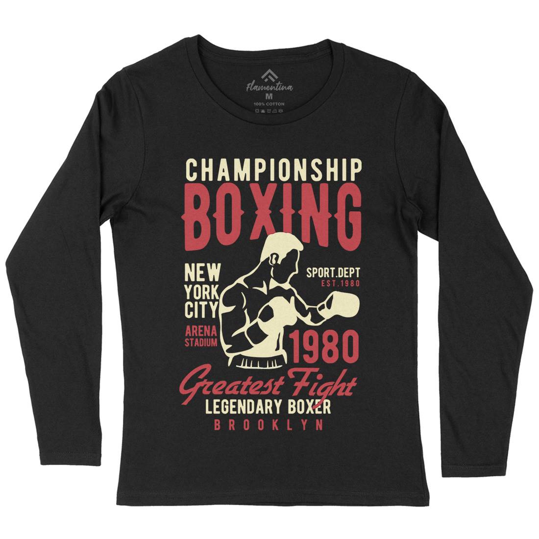 Championship Boxing Womens Long Sleeve T-Shirt Sport B396