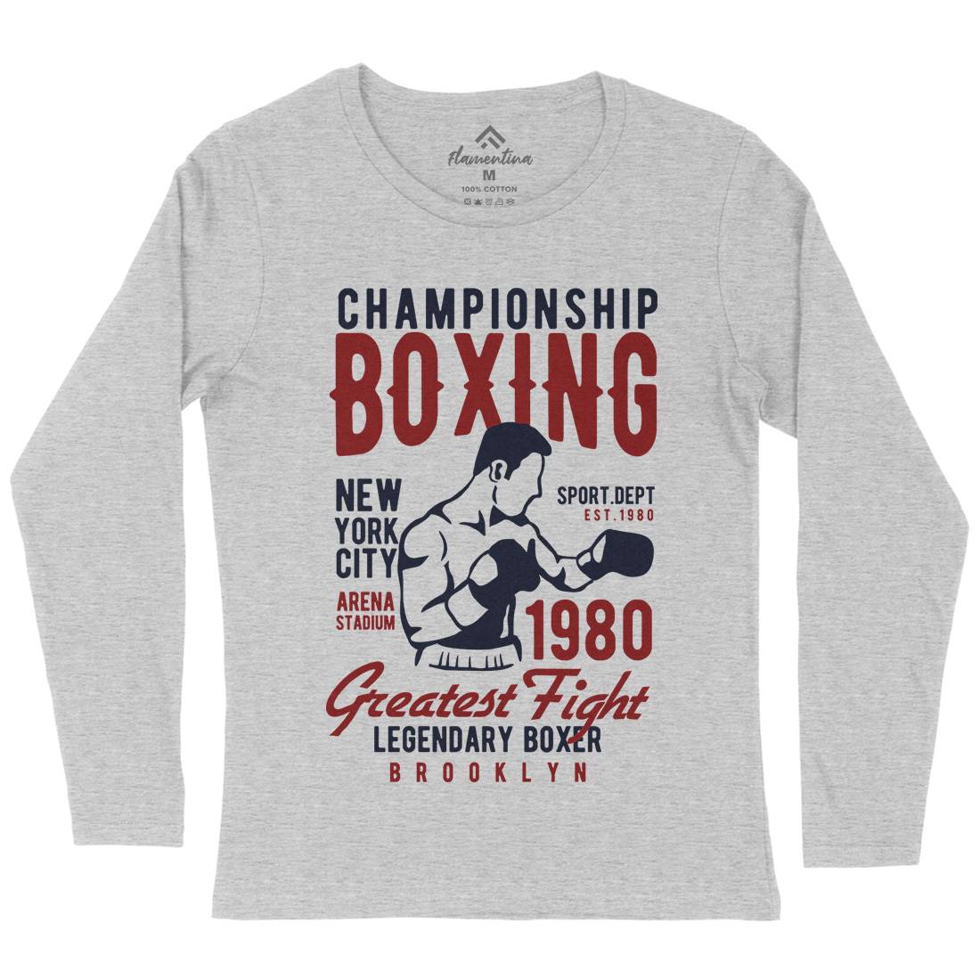Championship Boxing Womens Long Sleeve T-Shirt Sport B396