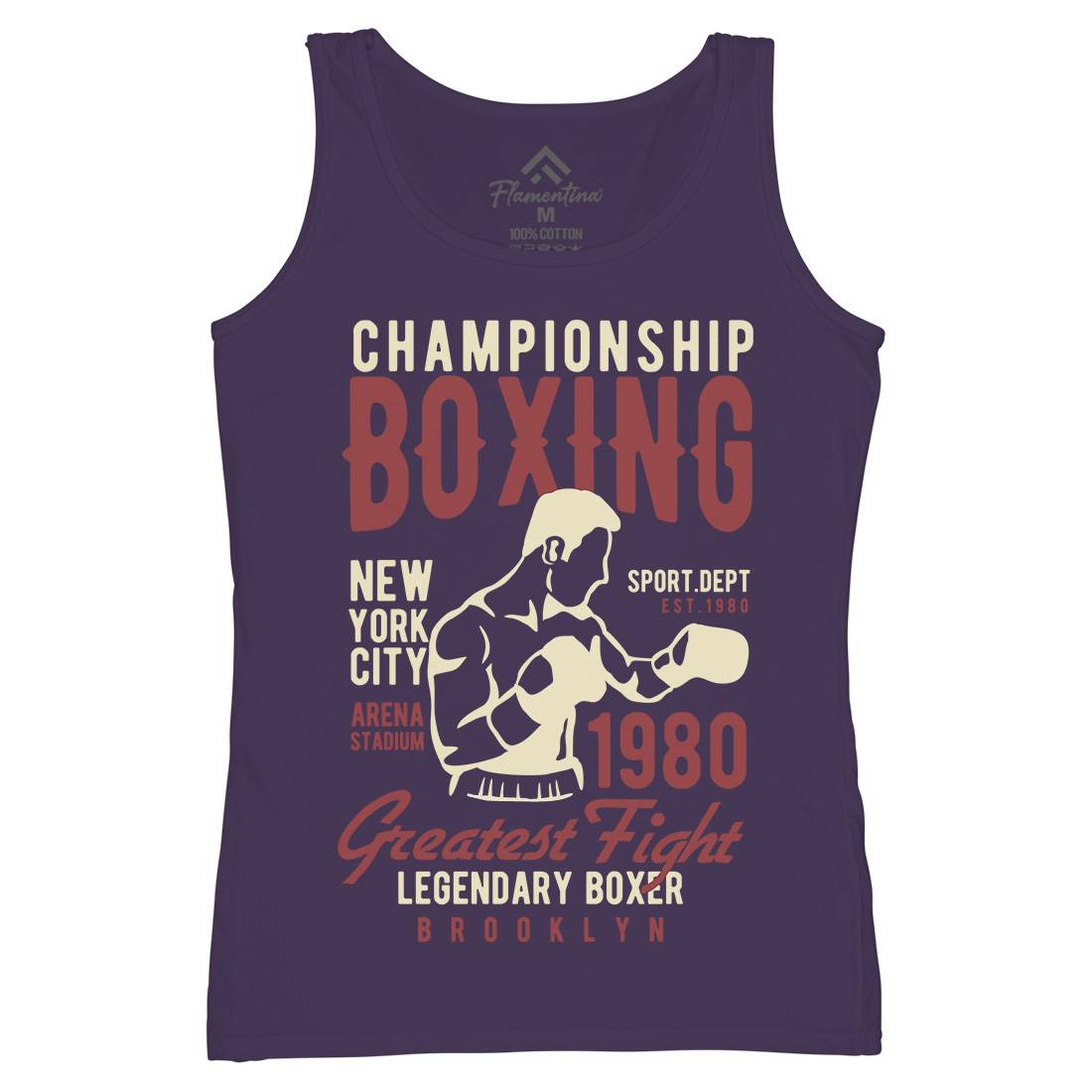 Championship Boxing Womens Organic Tank Top Vest Sport B396