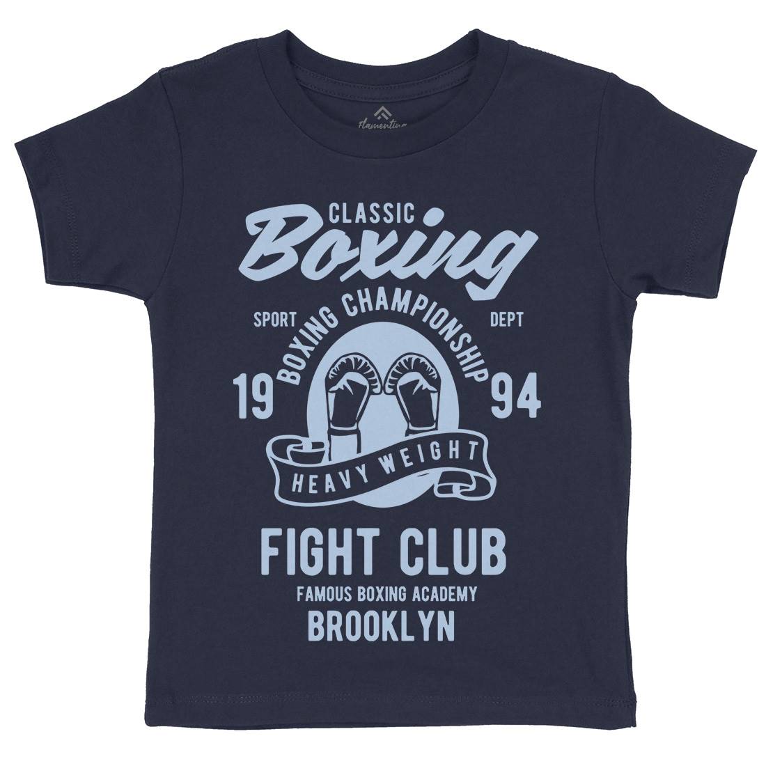 Classic Boxing Kids Crew Neck T-Shirt Sport B397