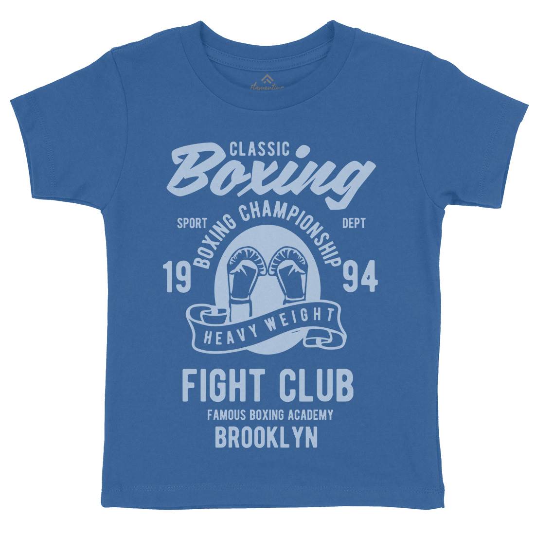 Classic Boxing Kids Organic Crew Neck T-Shirt Sport B397