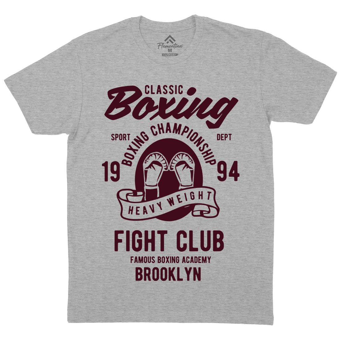 Classic Boxing Mens Crew Neck T-Shirt Sport B397