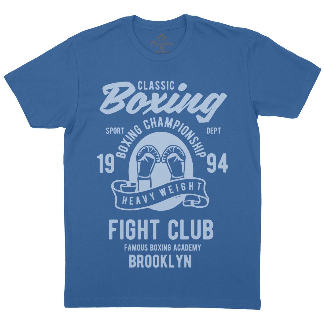 Classic Boxing Mens Organic Crew Neck T-Shirt Sport B397