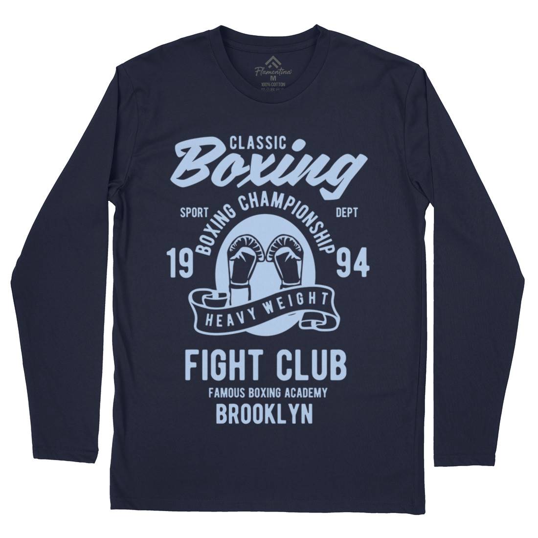 Classic Boxing Mens Long Sleeve T-Shirt Sport B397