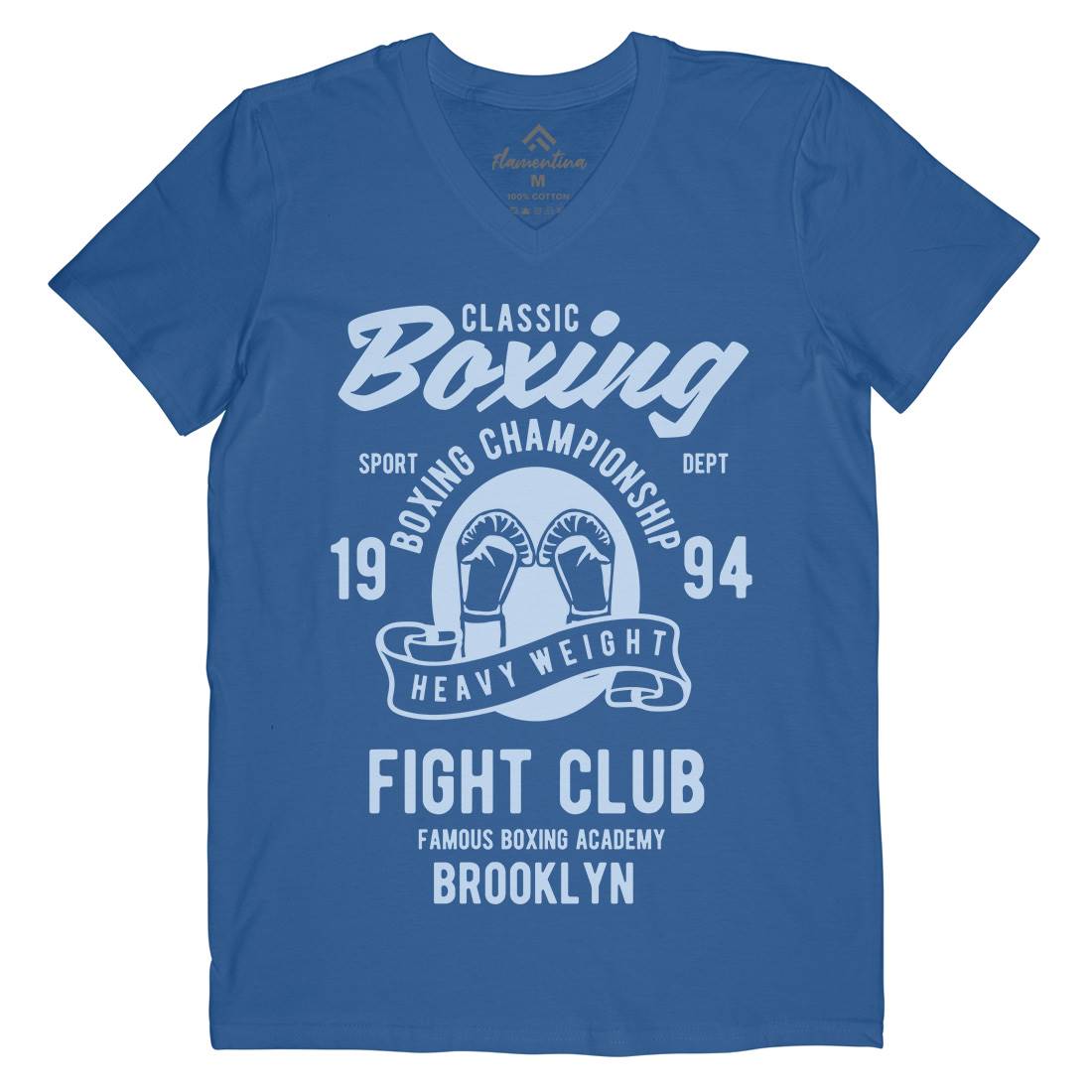 Classic Boxing Mens V-Neck T-Shirt Sport B397
