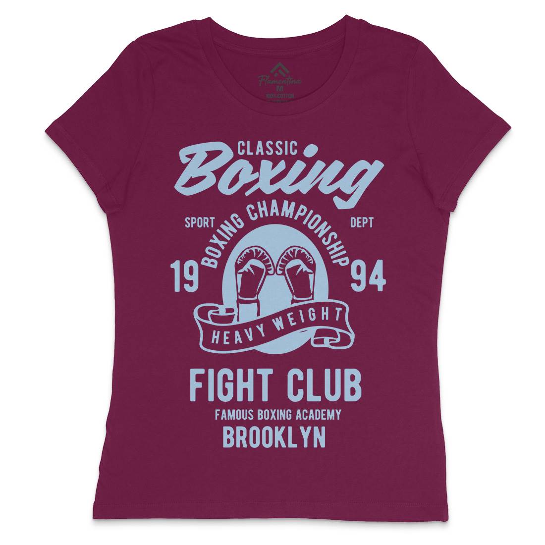 Classic Boxing Womens Crew Neck T-Shirt Sport B397