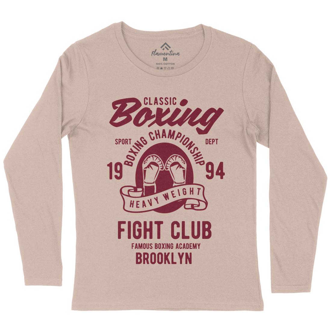 Classic Boxing Womens Long Sleeve T-Shirt Sport B397