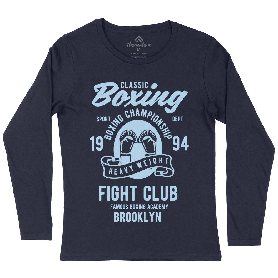 Classic Boxing Womens Long Sleeve T-Shirt Sport B397
