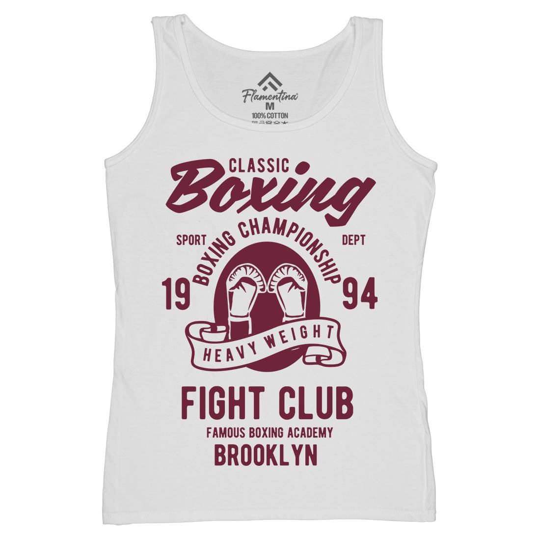 Classic Boxing Womens Organic Tank Top Vest Sport B397