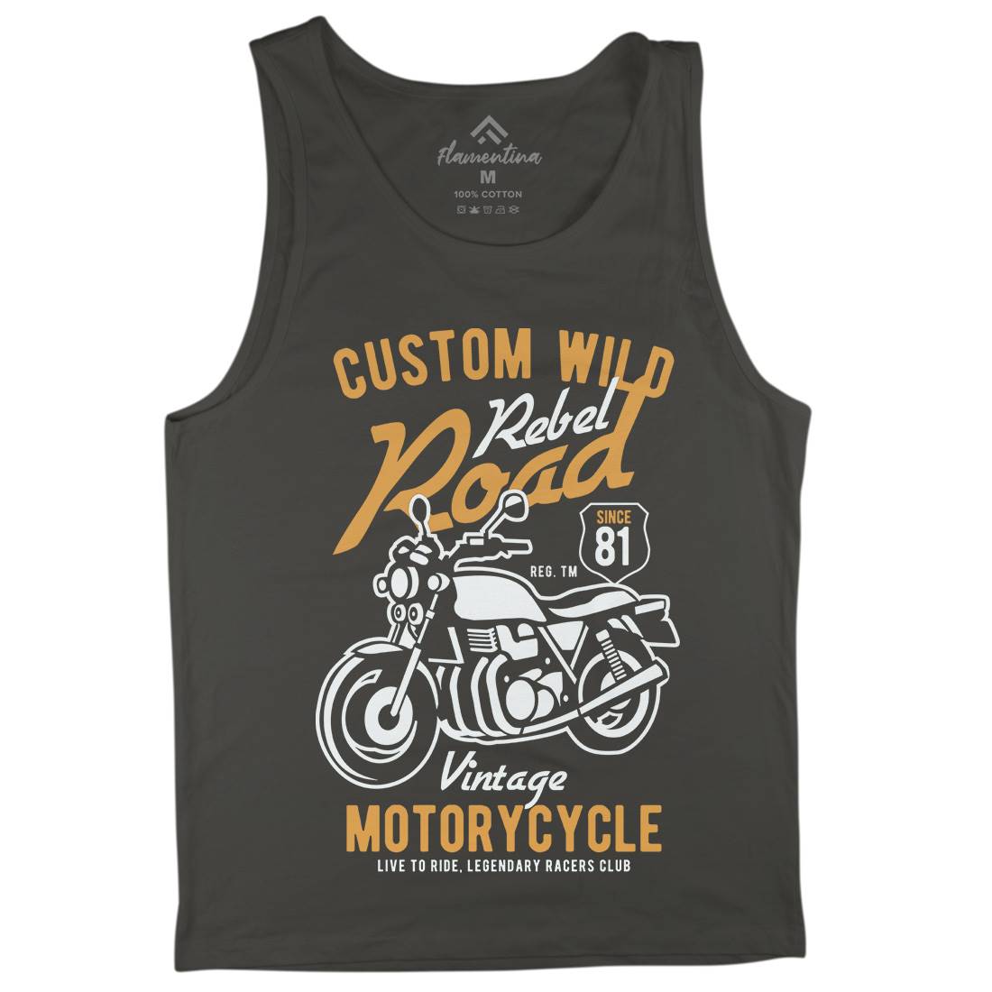 Custom Wild Mens Tank Top Vest Motorcycles B399
