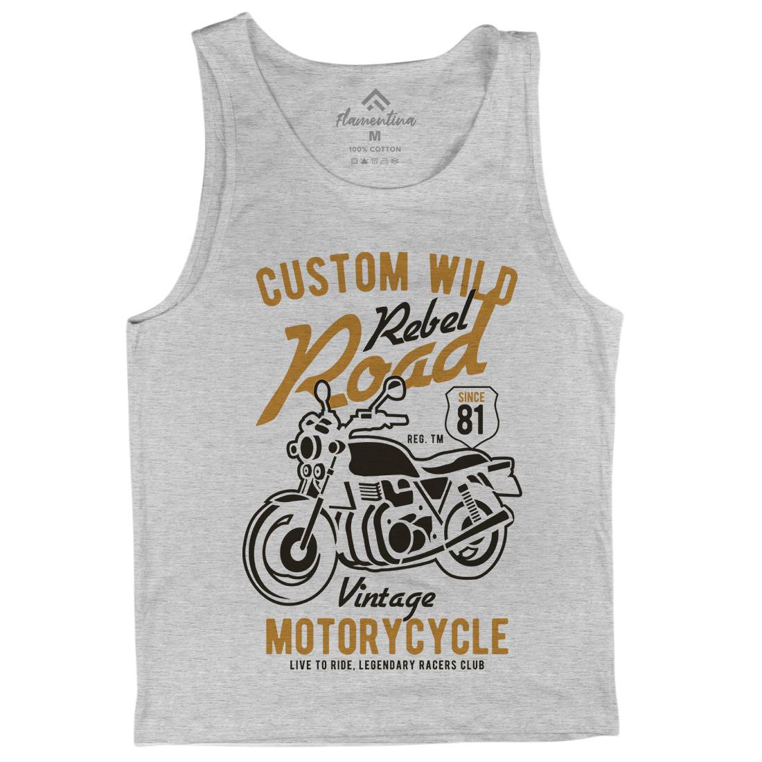 Custom Wild Mens Tank Top Vest Motorcycles B399