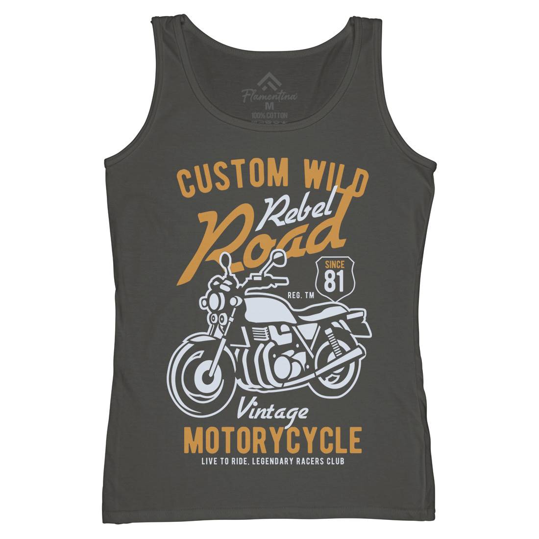 Custom Wild Womens Organic Tank Top Vest Motorcycles B399