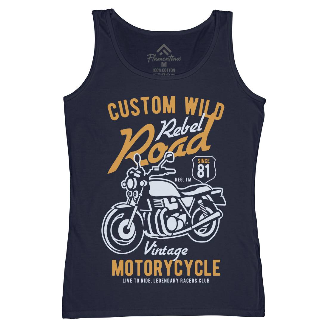 Custom Wild Womens Organic Tank Top Vest Motorcycles B399