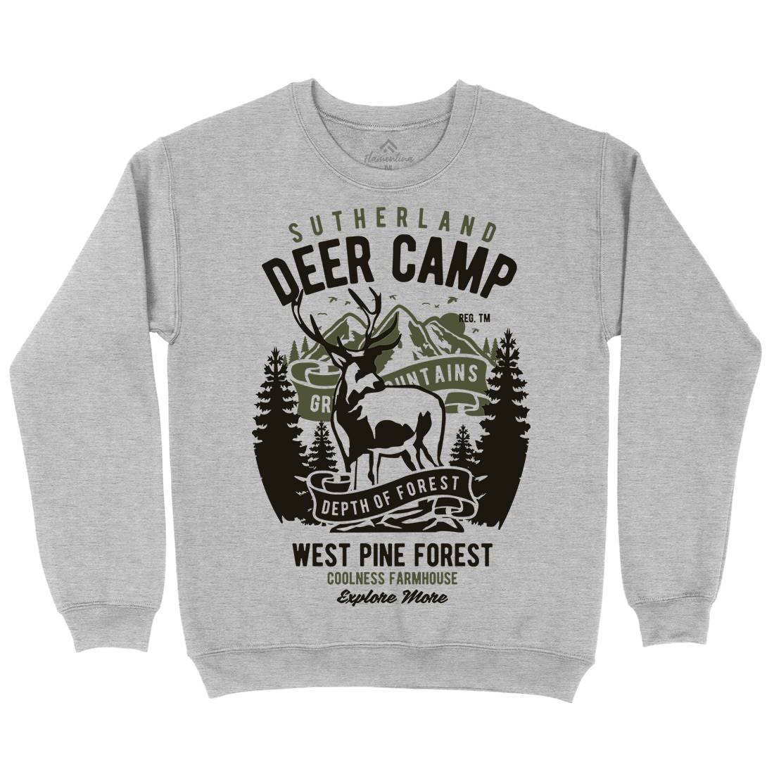 Deer Camp Kids Crew Neck Sweatshirt Animals B400
