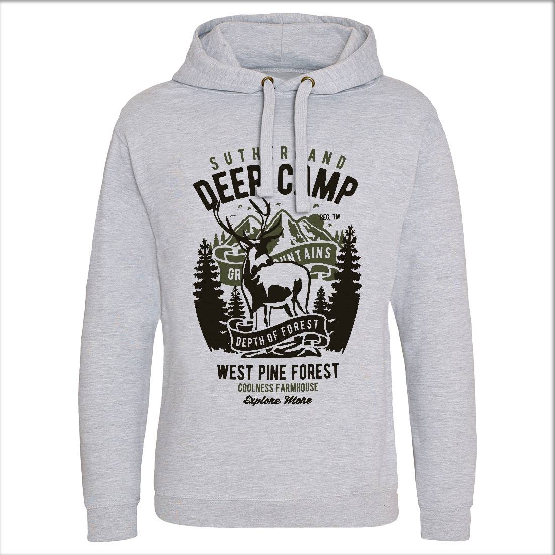 Deer Camp Mens Hoodie Without Pocket Animals B400