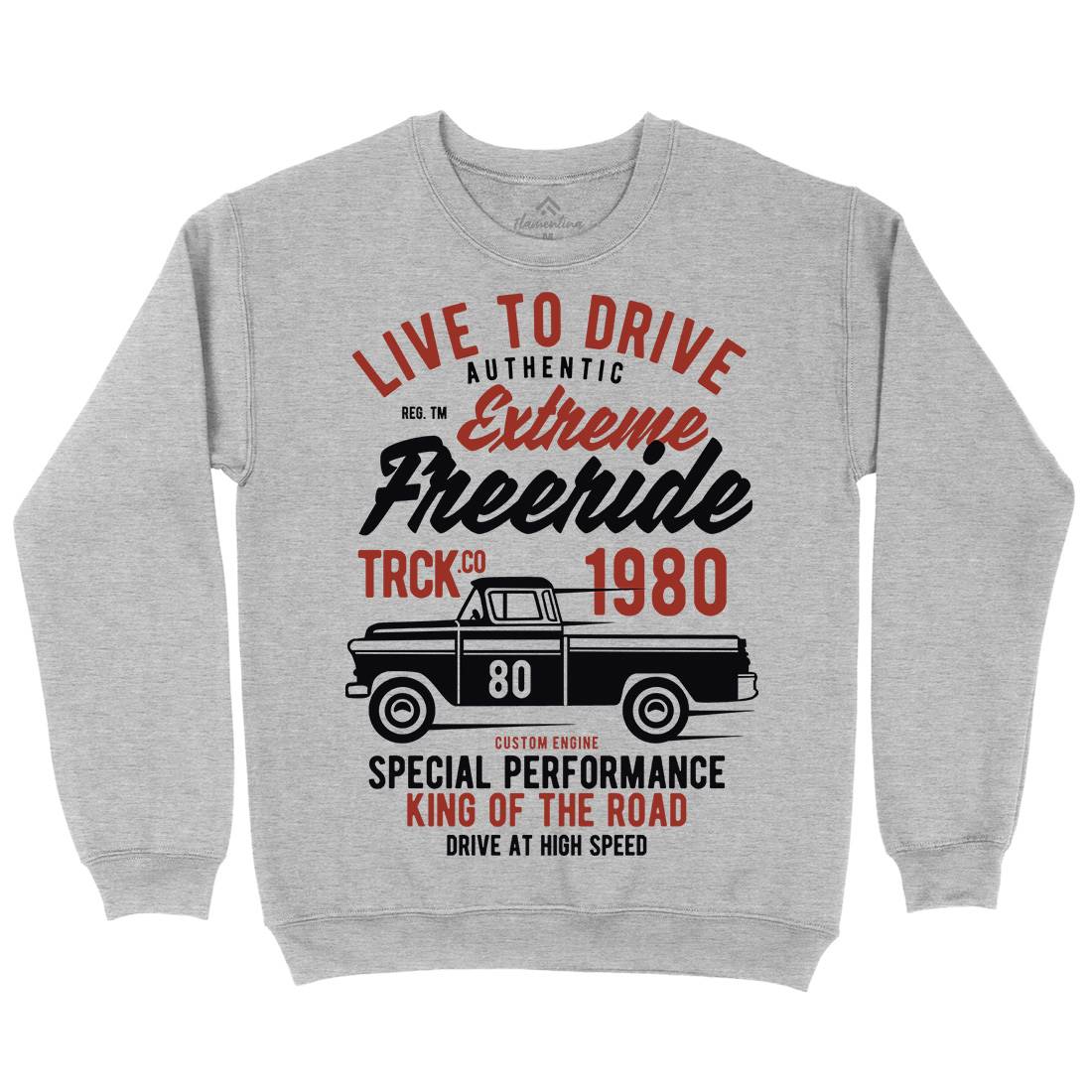 Extreme Freeride Truck Kids Crew Neck Sweatshirt Cars B401