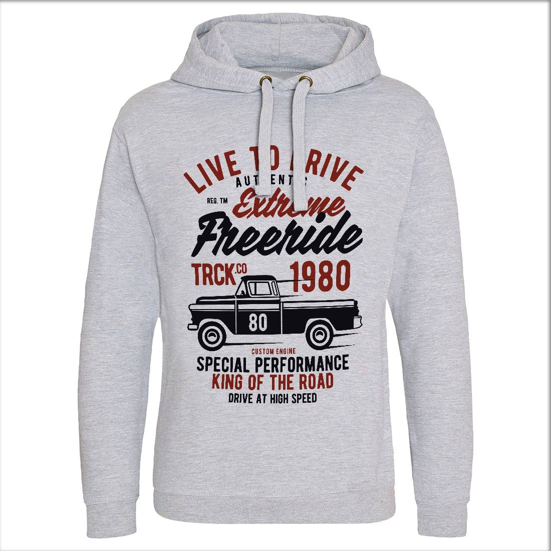 Extreme Freeride Truck Mens Hoodie Without Pocket Cars B401