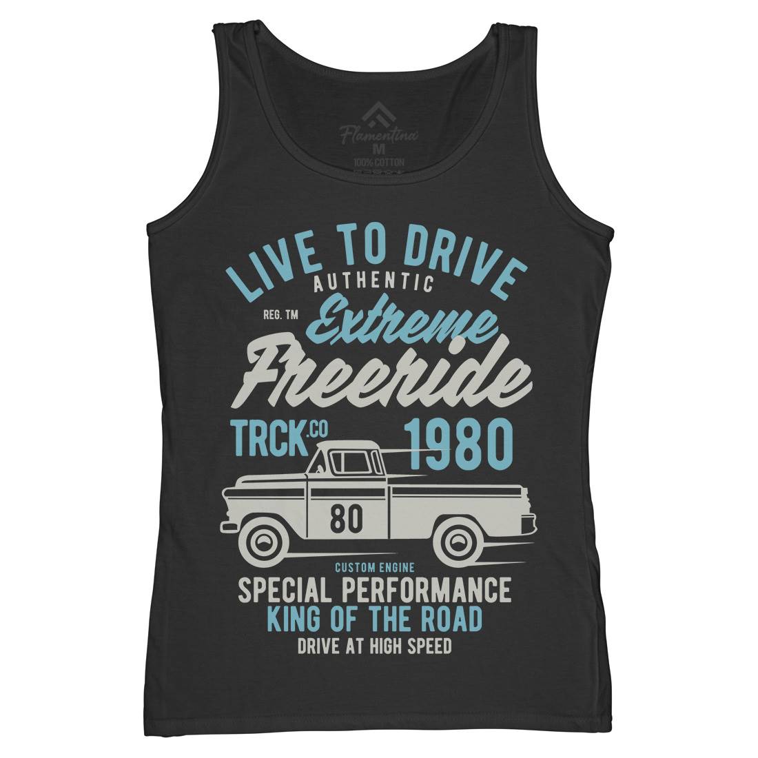 Extreme Freeride Truck Womens Organic Tank Top Vest Cars B401