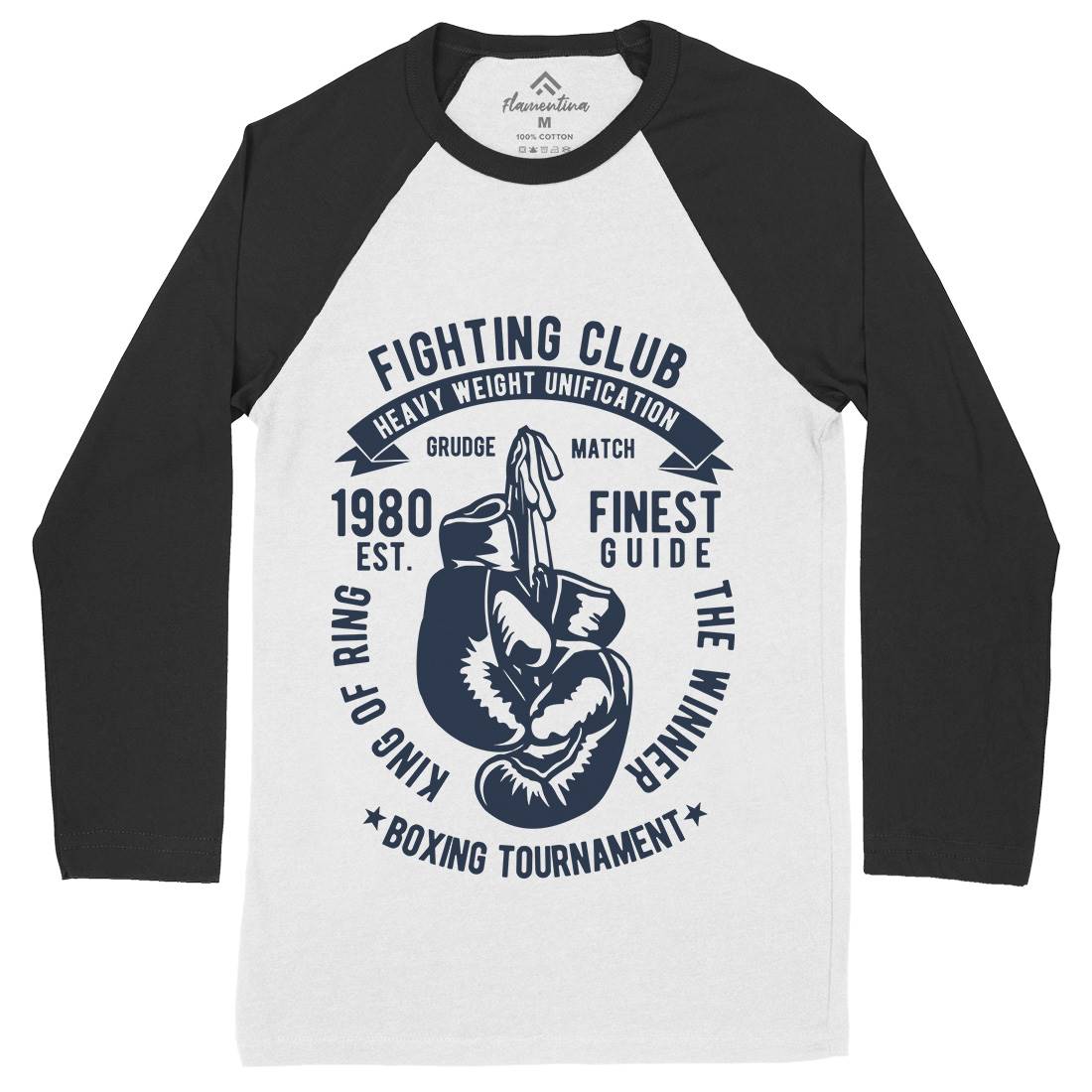 Fighting Club Mens Long Sleeve Baseball T-Shirt Sport B402