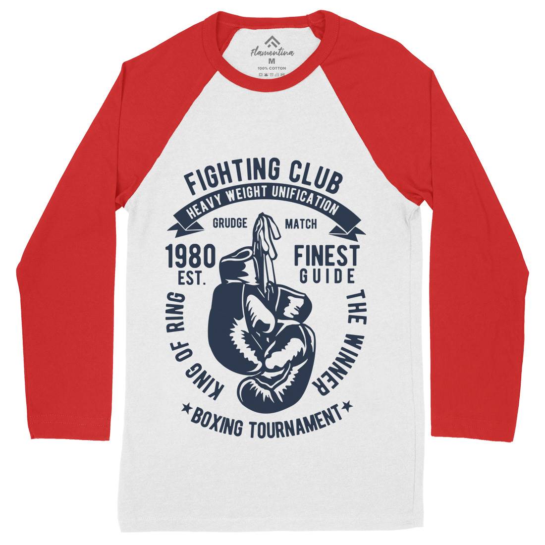 Fighting Club Mens Long Sleeve Baseball T-Shirt Sport B402