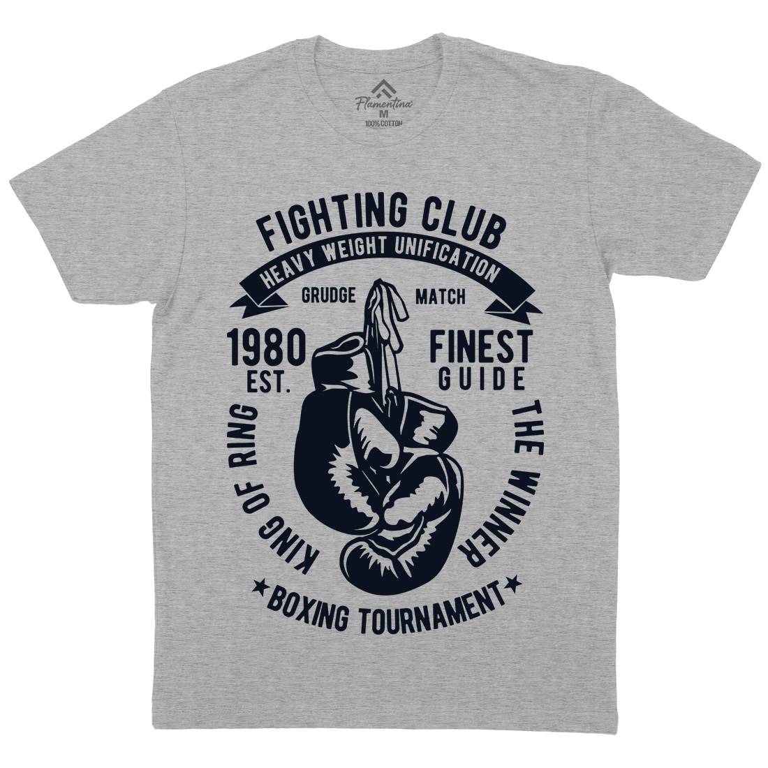 Fighting Club Mens Organic Crew Neck T-Shirt Sport B402