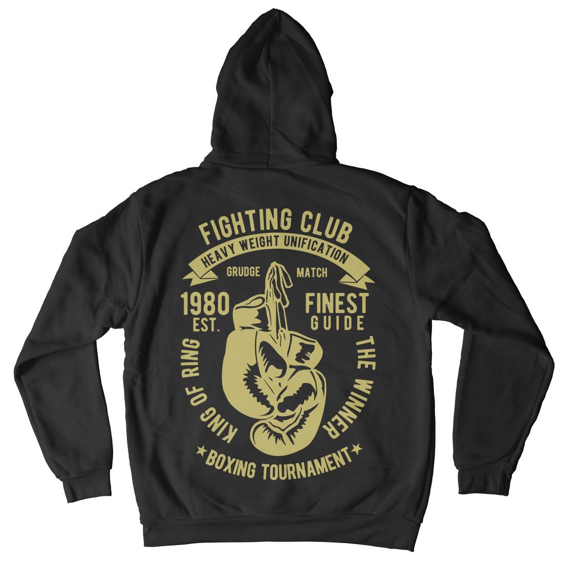 Fighting Club Mens Hoodie With Pocket Sport B402