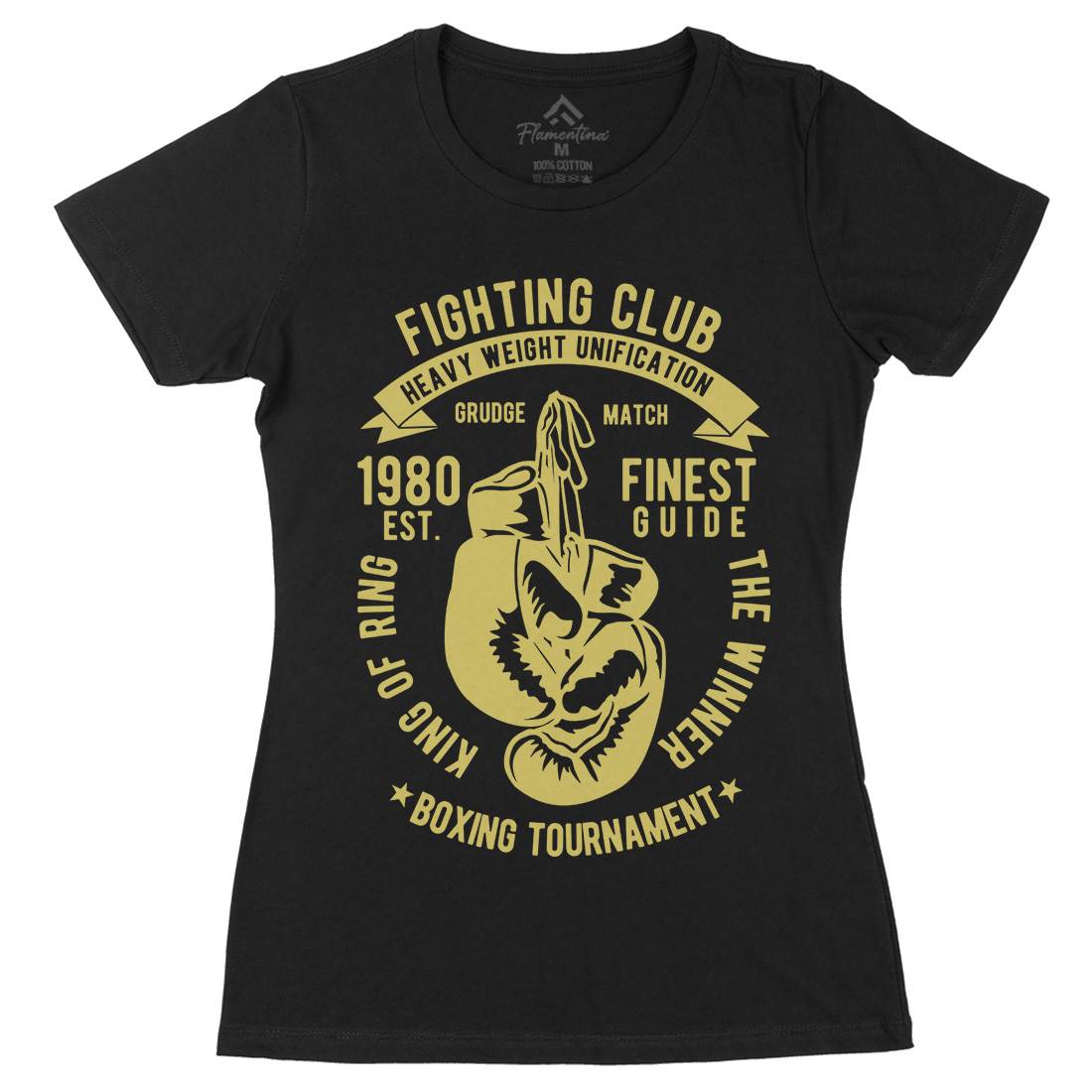 Fighting Club Womens Organic Crew Neck T-Shirt Sport B402