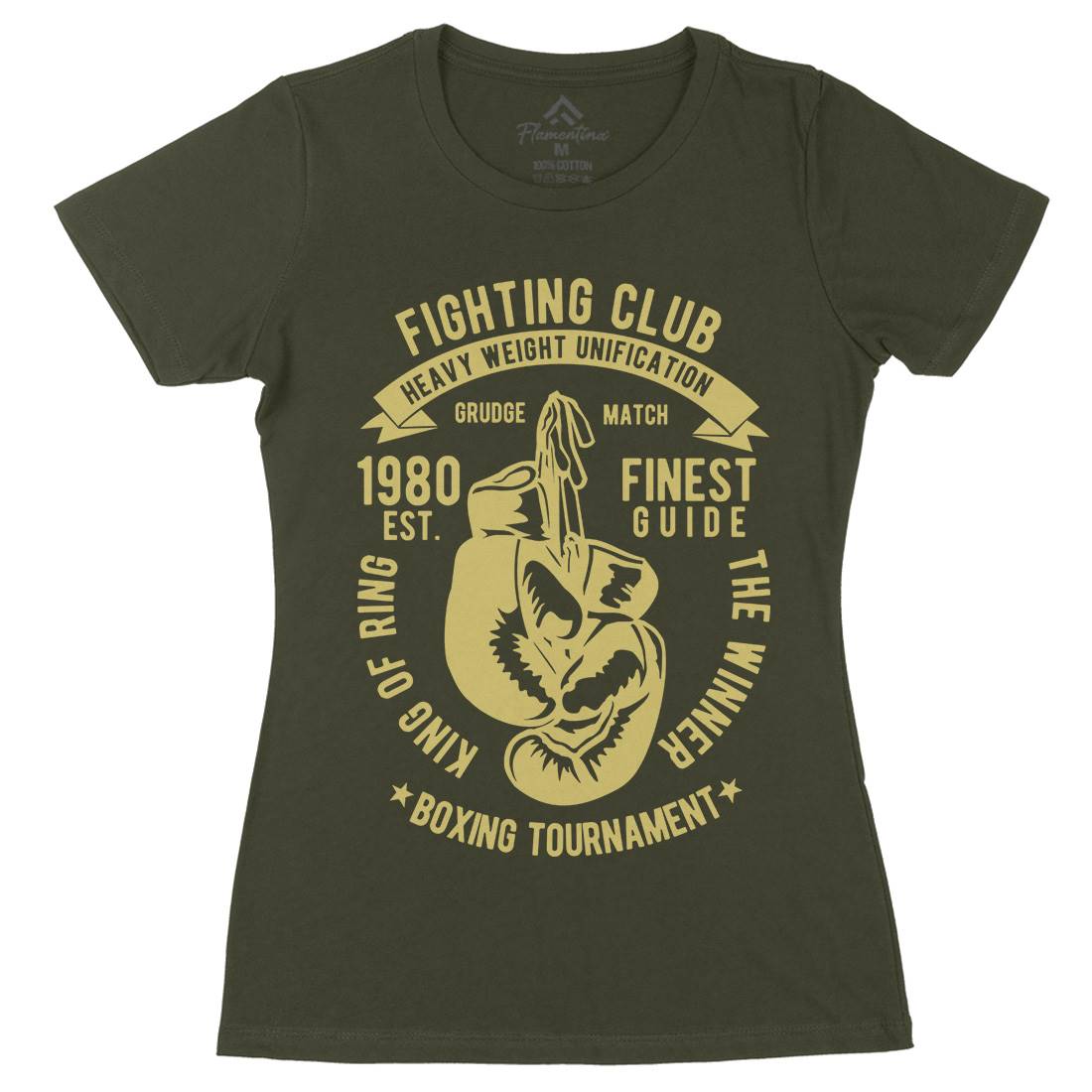 Fighting Club Womens Organic Crew Neck T-Shirt Sport B402