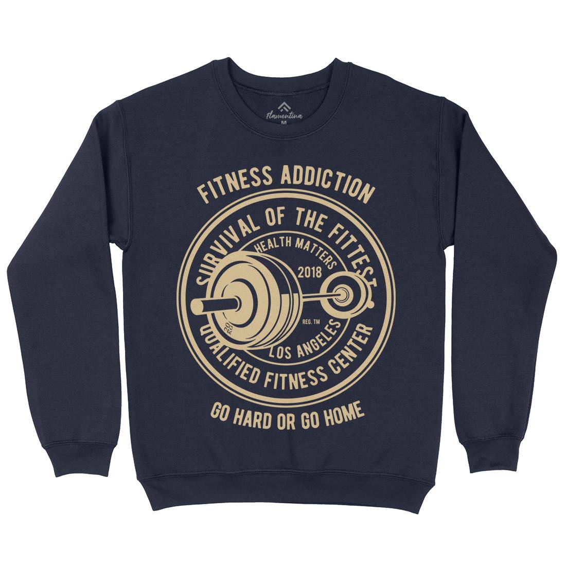 Fitness Addiction Kids Crew Neck Sweatshirt Gym B403