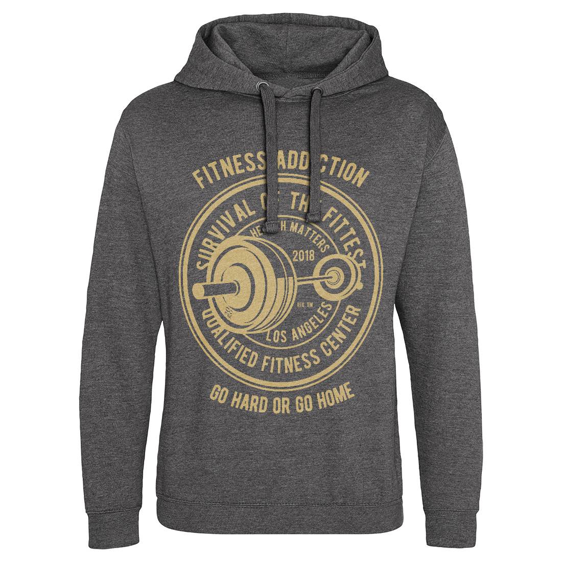 Fitness Addiction Mens Hoodie Without Pocket Gym B403