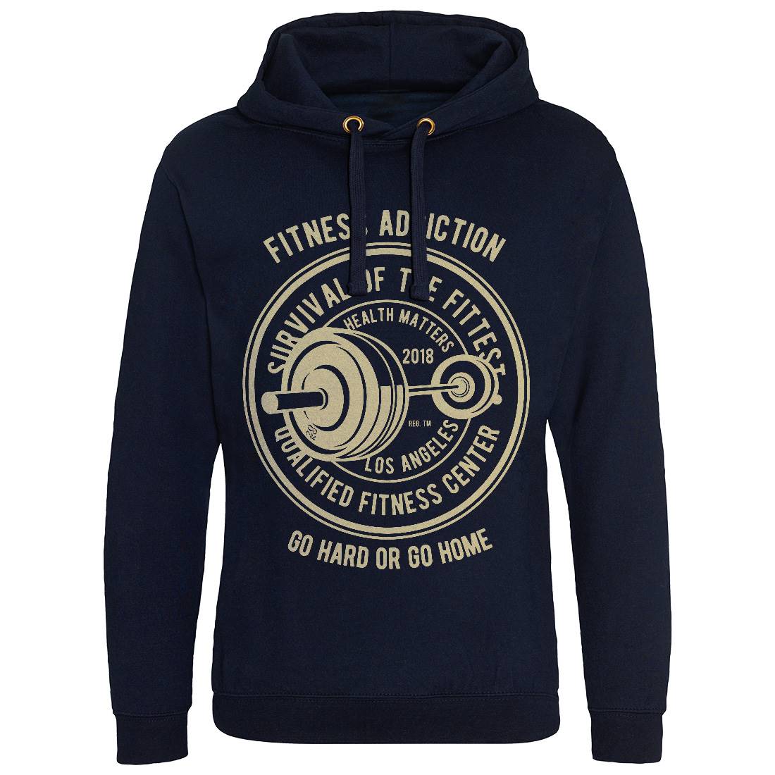 Fitness Addiction Mens Hoodie Without Pocket Gym B403