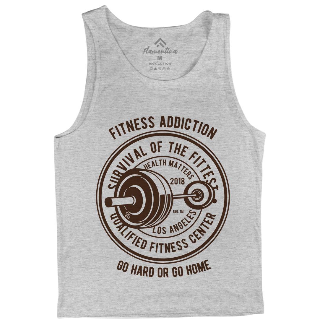 Fitness Addiction Mens Tank Top Vest Gym B403