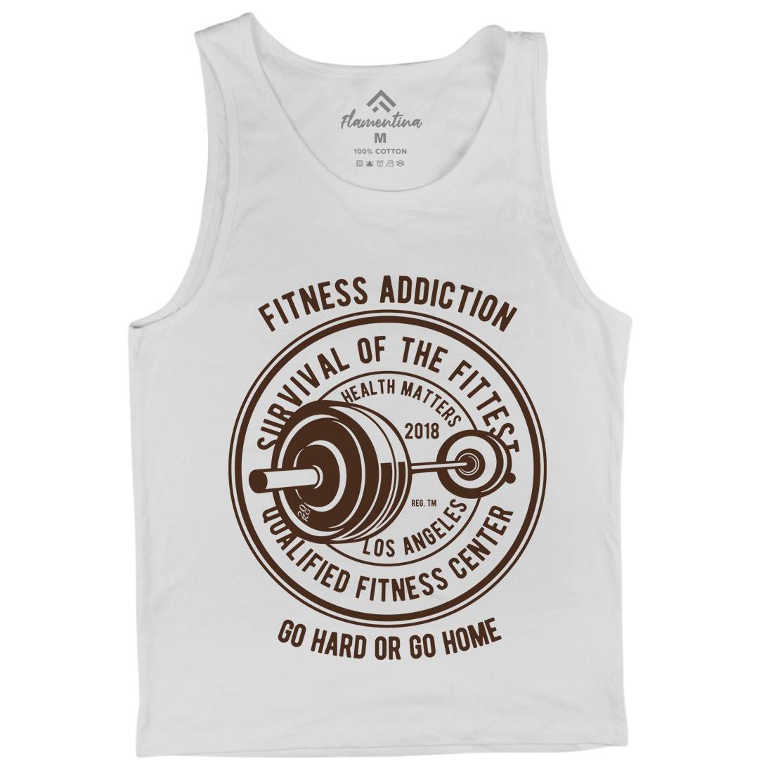 Fitness Addiction Mens Tank Top Vest Gym B403