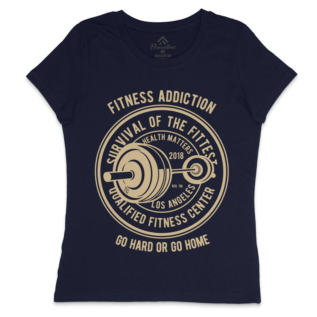Fitness Addiction Womens Crew Neck T-Shirt Gym B403