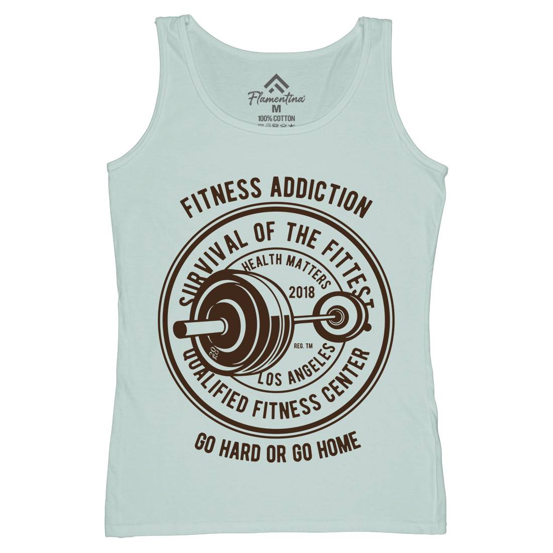 Fitness Addiction Womens Organic Tank Top Vest Gym B403
