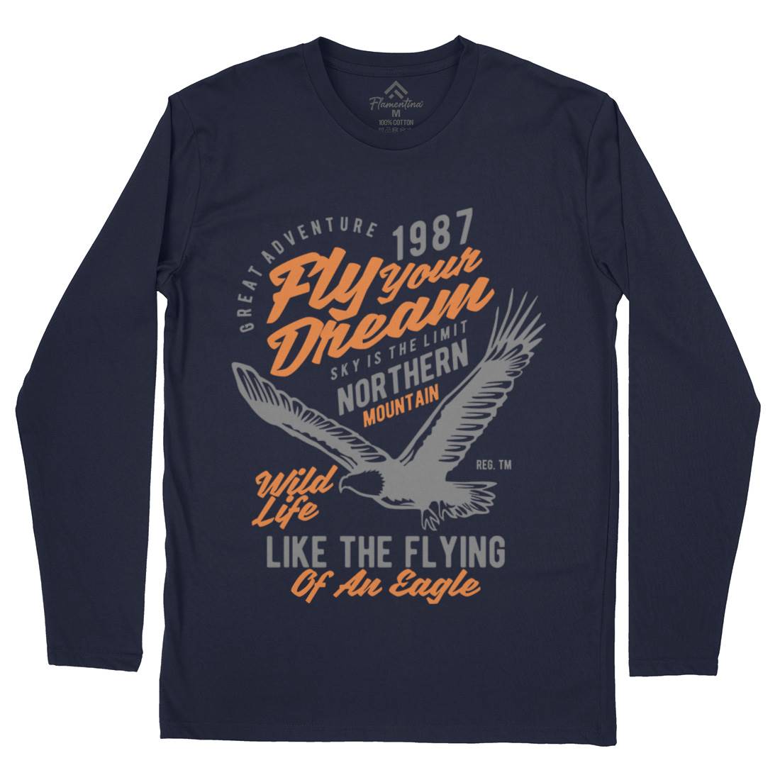 Fly Your Dream Mens Long Sleeve T-Shirt Animals B404
