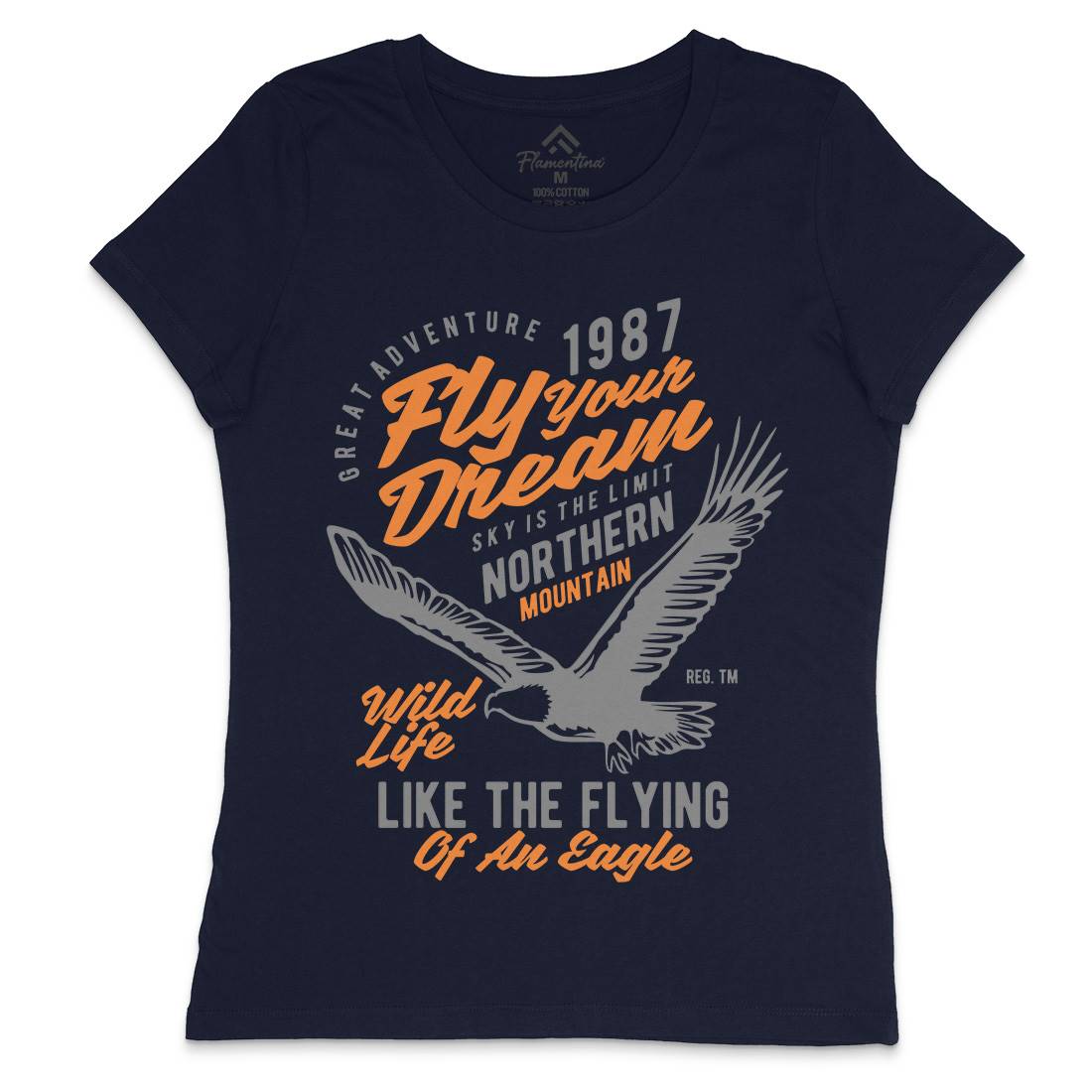 Fly Your Dream Womens Crew Neck T-Shirt Animals B404