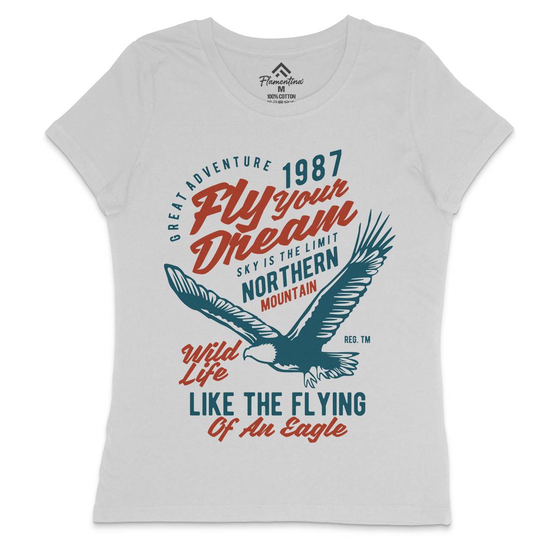 Fly Your Dream Womens Crew Neck T-Shirt Animals B404
