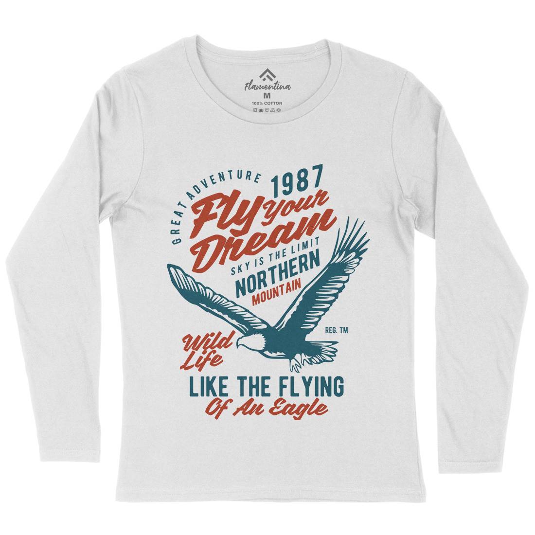 Fly Your Dream Womens Long Sleeve T-Shirt Animals B404