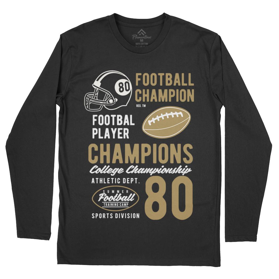 Football Champions Mens Long Sleeve T-Shirt Sport B405