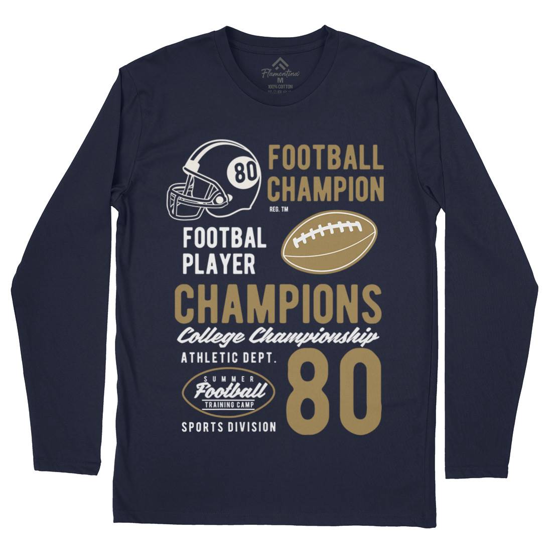 Football Champions Mens Long Sleeve T-Shirt Sport B405