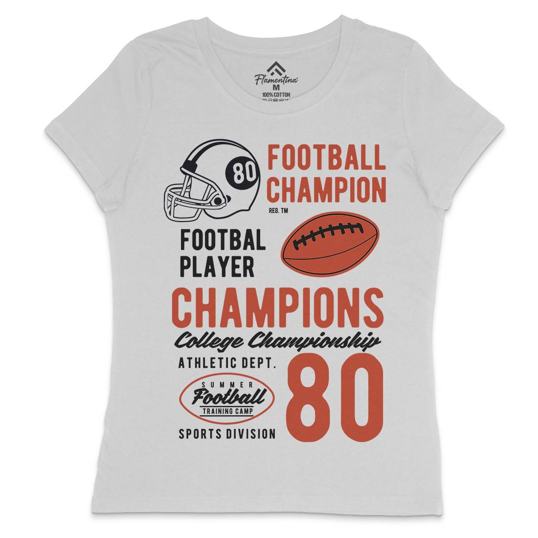 Football Champions Womens Crew Neck T-Shirt Sport B405