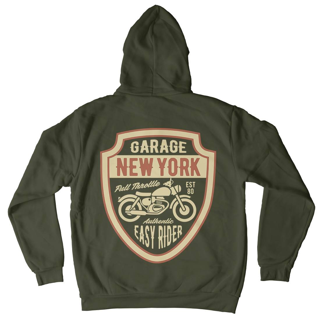 New York Kids Crew Neck Hoodie Motorcycles B406
