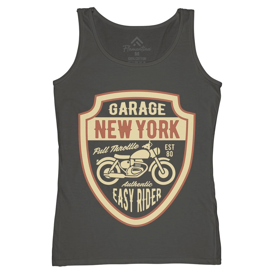 New York Womens Organic Tank Top Vest Motorcycles B406