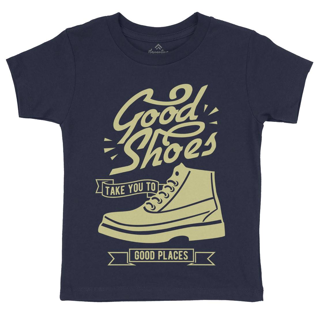 Good Shoes Kids Organic Crew Neck T-Shirt Retro B407