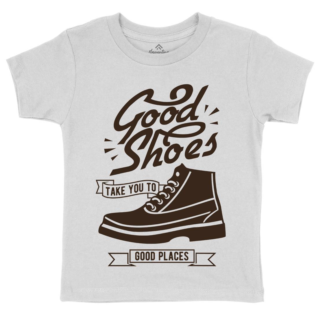 Good Shoes Kids Organic Crew Neck T-Shirt Retro B407