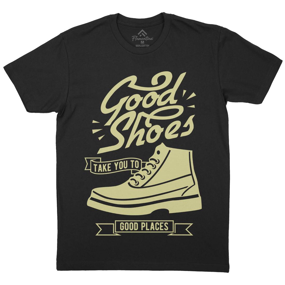 Good Shoes Mens Crew Neck T-Shirt Retro B407