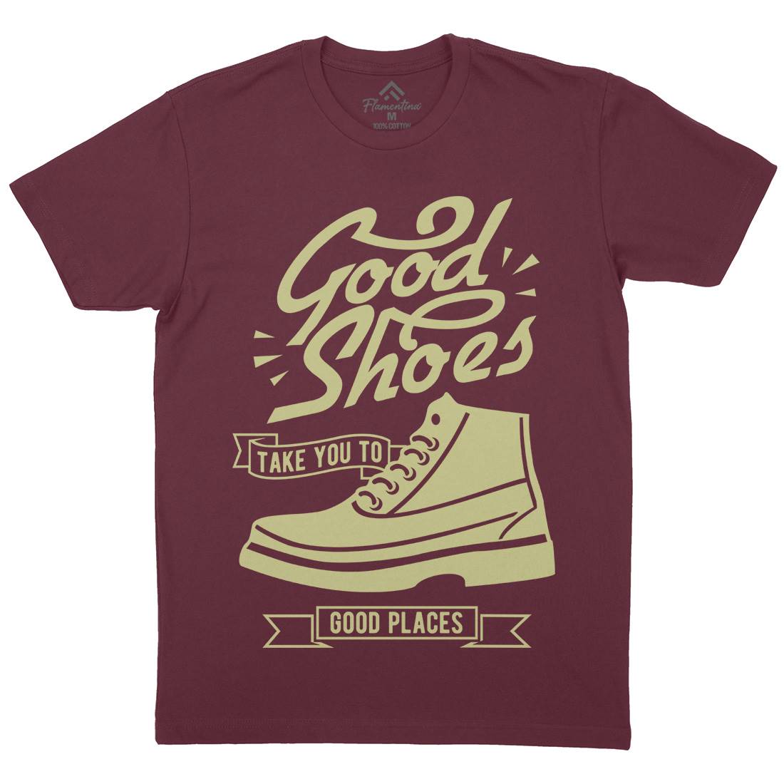 Good Shoes Mens Crew Neck T-Shirt Retro B407