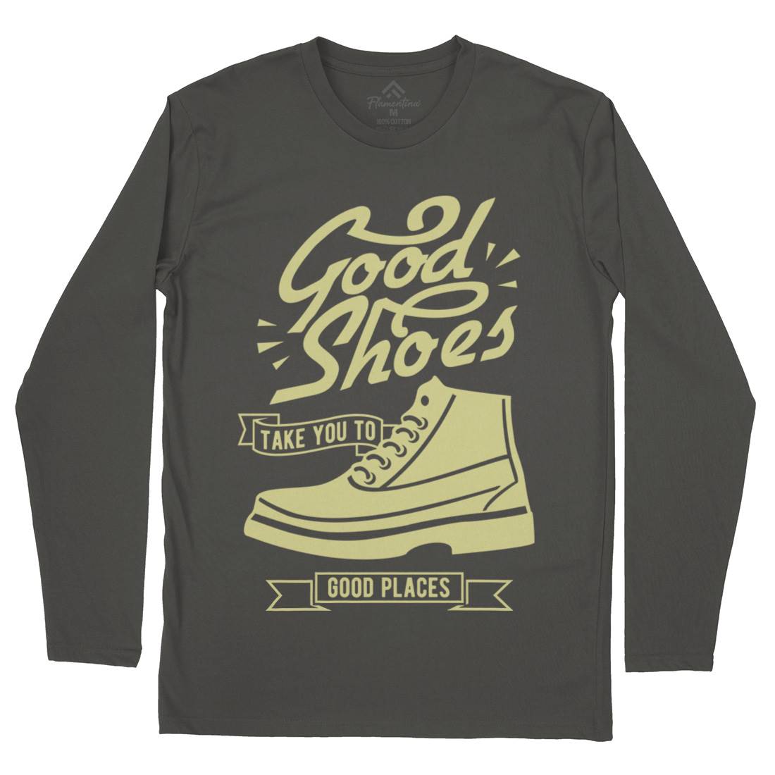 Good Shoes Mens Long Sleeve T-Shirt Retro B407